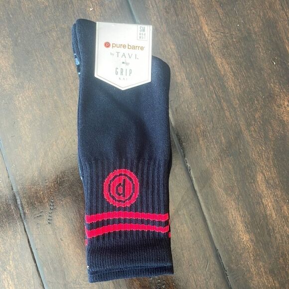 Pure Barre Accessories - Brand New ⚡️ Pure Barre Kai Crew Socks Black/Red Circle P